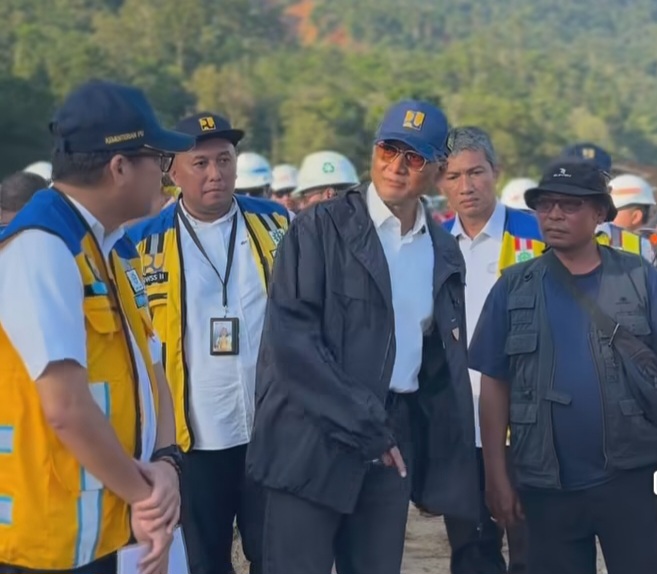 Menteri PUPR Tinjau Sabo Dam Tukka Tapteng Tapteng, Targetkan Rampung Oktober 2026  – DuaEmpat.Net